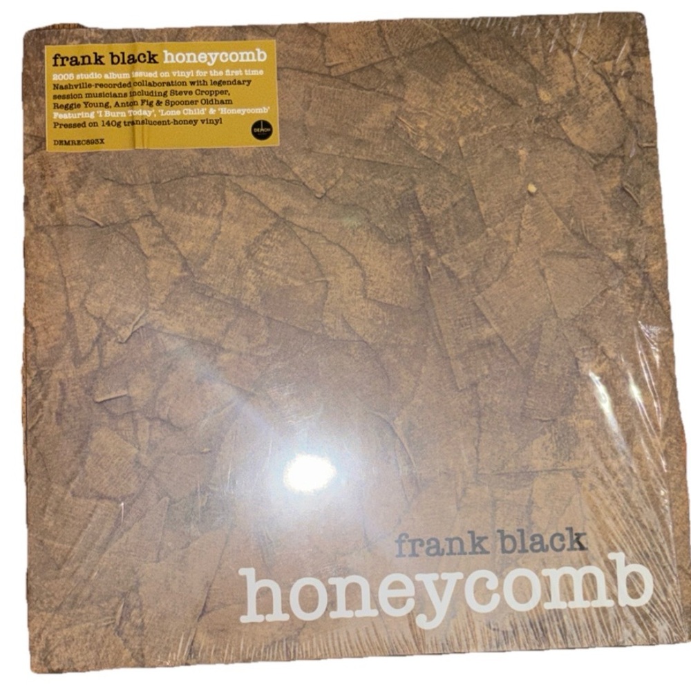 Honeycomb by Frank Black 2021 reissue pressed on translucent honey-colored vinyl